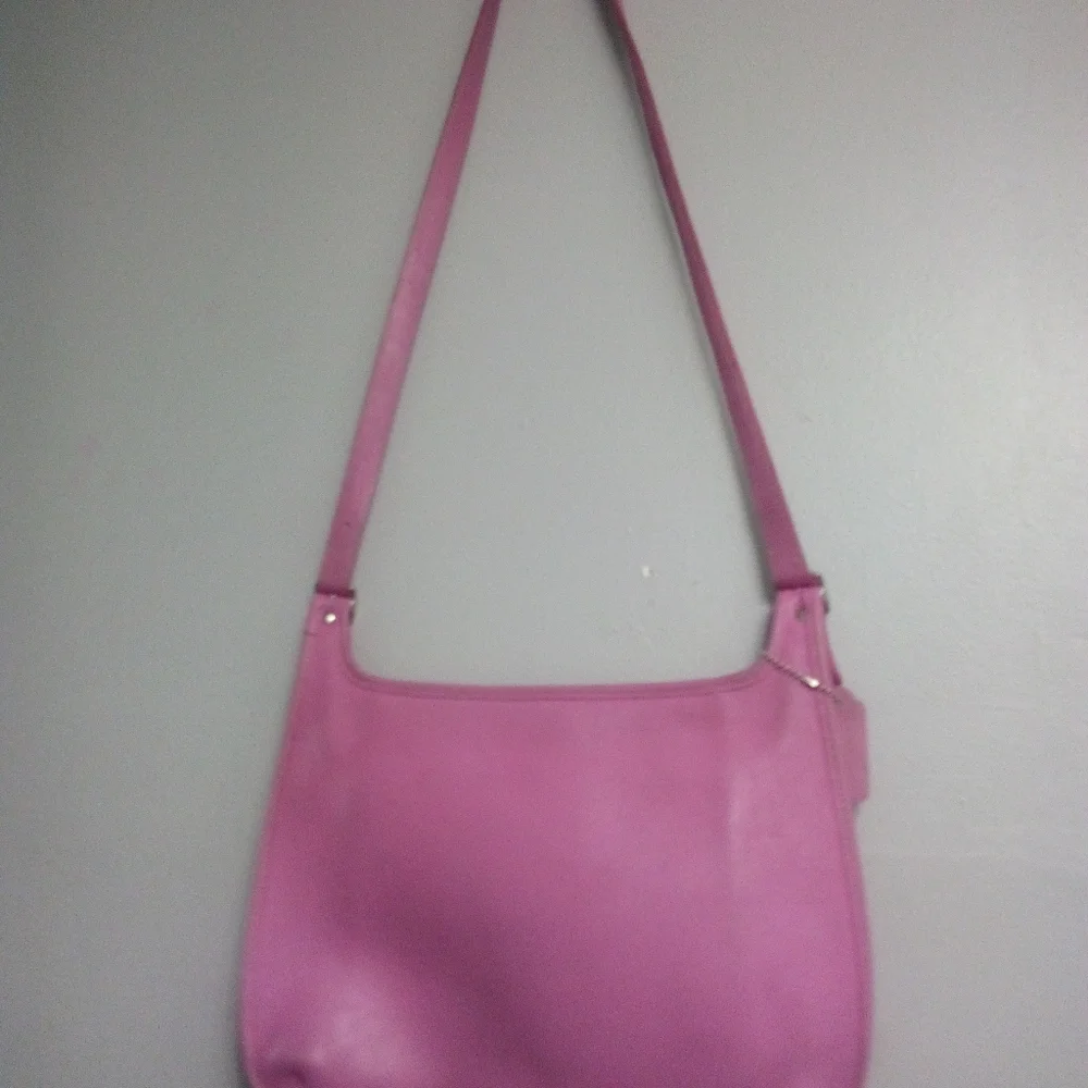 Coach RARE vintage legacy crossbody leather satchel bag pink VGC Y2K - Picture 7 of 10
